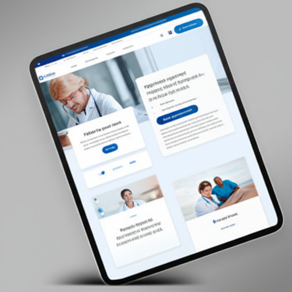 Healthcare website preview