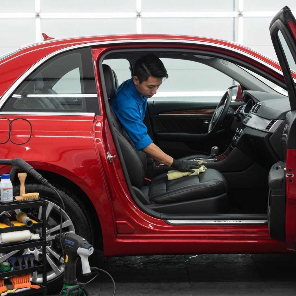 Professional car detailing service