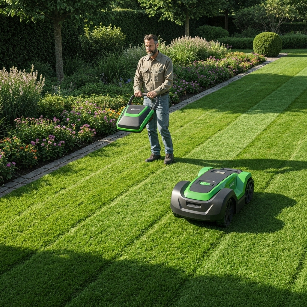 Professional lawn maintenance service
